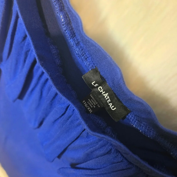 Le Chateau On/Off Shoulder Saphire Top - Picture 2 of 5